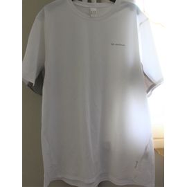 T-Shirt Décathlon Fin Blanc Et Gris
