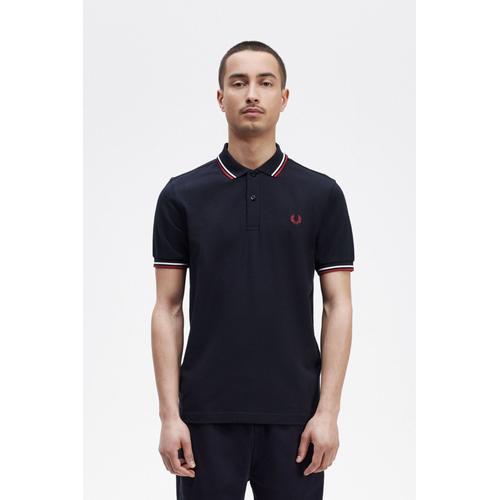 Fred Perry Polo M3600 Marine T55 Bleu Foncé Taille S