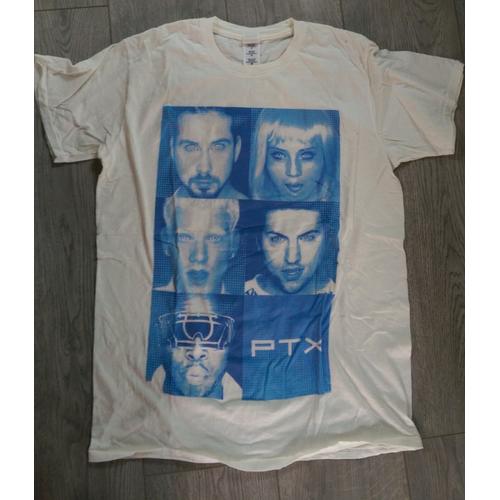 T-Shirt Unisexe Pentatonix Taille M Bleu/Blanc Tournée 2014