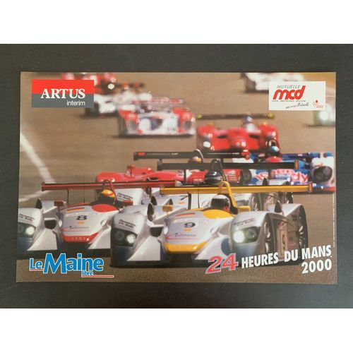 24h Du Mans - 2000 - Audi Voiture - 40x53cm - Affiche / Poster Envoi En Tube
