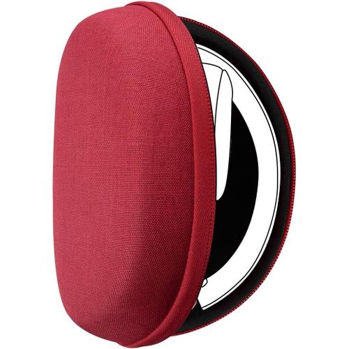 UltraShell Headphone Case for Solo 3, Solo Pro Wireless, Solo 2, Solo HD Headphones, Replacement Protective Hard Shell Travel Carrying Bag with Room for Accessories (Luxe Red)