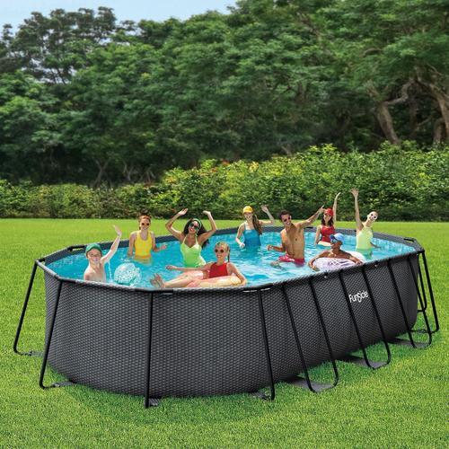 Piscine tubulaire ovale Oasis Designer¿ Funsicle Dark 6,10 x 3,66 x 1,22m