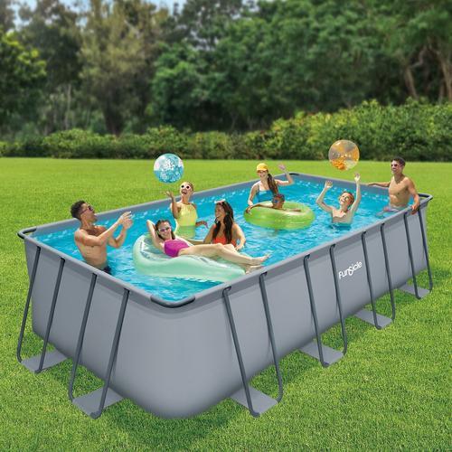 Piscine tubulaire rectangulaire Funsicle Oasis 5,49 x 2,74 x 1,32m