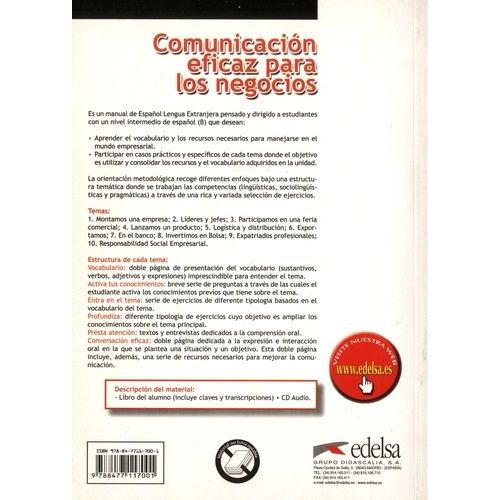 Comunicacion Eficaz Para Los Negocios - (1 Cd Audio)