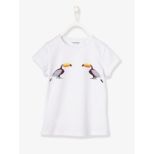 T-Shirt Motif Oiseau En Relief (Vertbaudet)