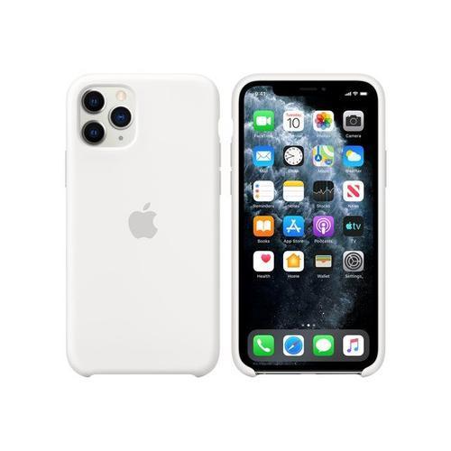 Apple - Coque De Protection Pour Téléphone Portable - Silicone - Blanc - Pour Iphone 11 Pro