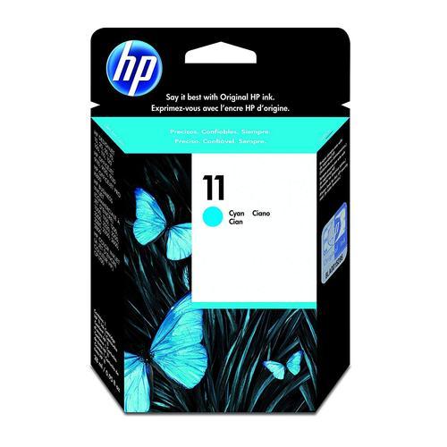 HP 11 Cartouche d'encre d'Origine 1 x Cyan 2350 pages