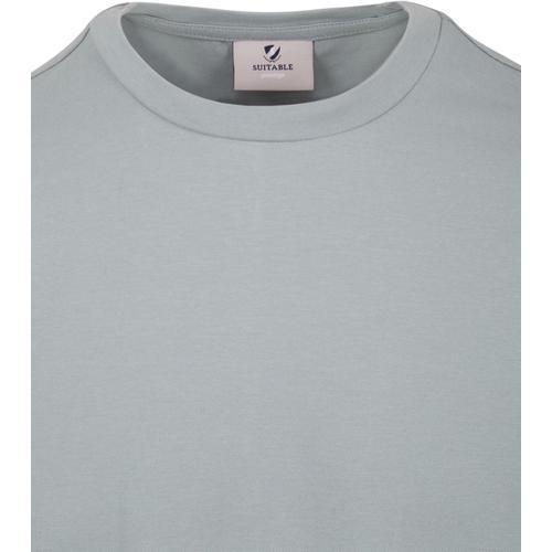 Suitable Respect T-Shirt Ono Gris Acier Bleu Clair Taille Xl