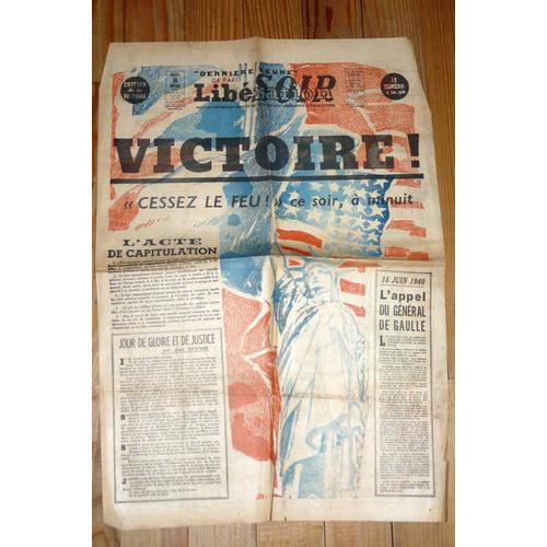 Libération Soir Du 8 Mai 1945