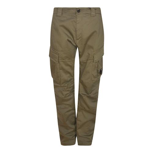 C.P. Company - Trousers > Slim-Fit Trousers - Green