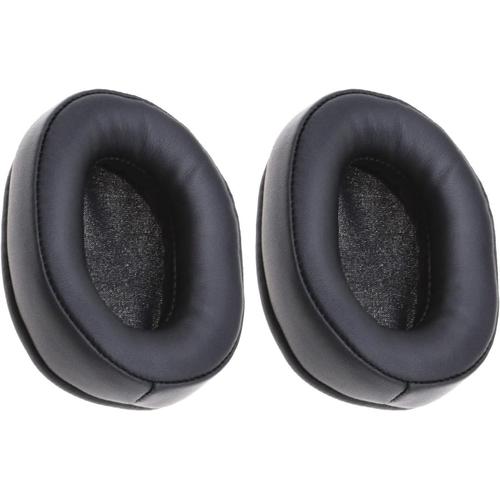 Paire de Coussinets d'oreille Compatible avec Thomson WHP3311BK WHP3311W Casques en Cuir Protéiné Mousse de Remplacement Confort Coussins d'oreille de Remplacement Noir