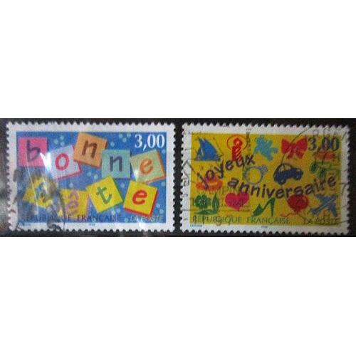 1997. Série Complète F3045 À F3046: Timbres De Souhaits.