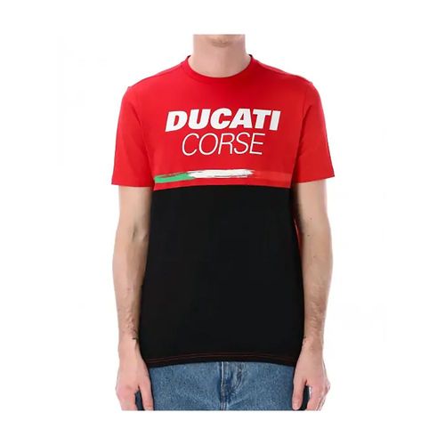 T-Shirt Homme Ducati Racing - Ducati Corse Moto Gp Homme Rouge/Noir