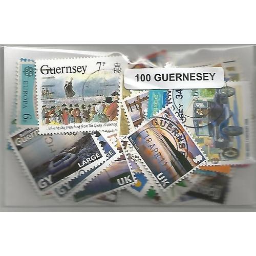 Lot 100 Timbres De Guernesey