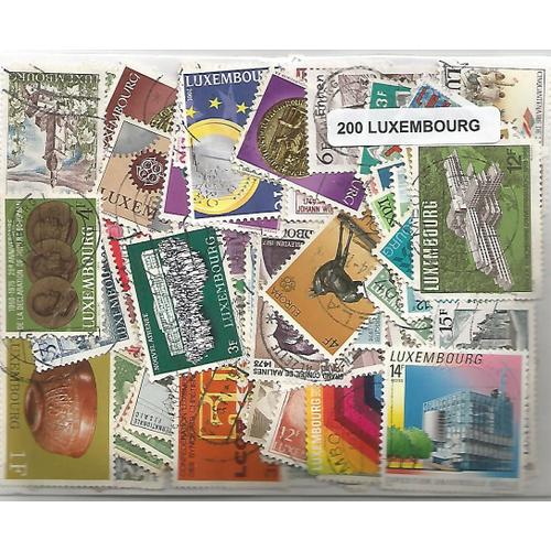Lot 200 Timbres Du Luxembourg