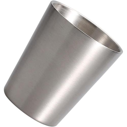 Argent Tasse En Acier Inoxydable Tasses À Café De Camping Gobelet À Café En Acier Inoxydable Mug Thermique Mug Warmer Verre Concentré De Café Grenaille D'acier Tasses En Acier Inoxydable