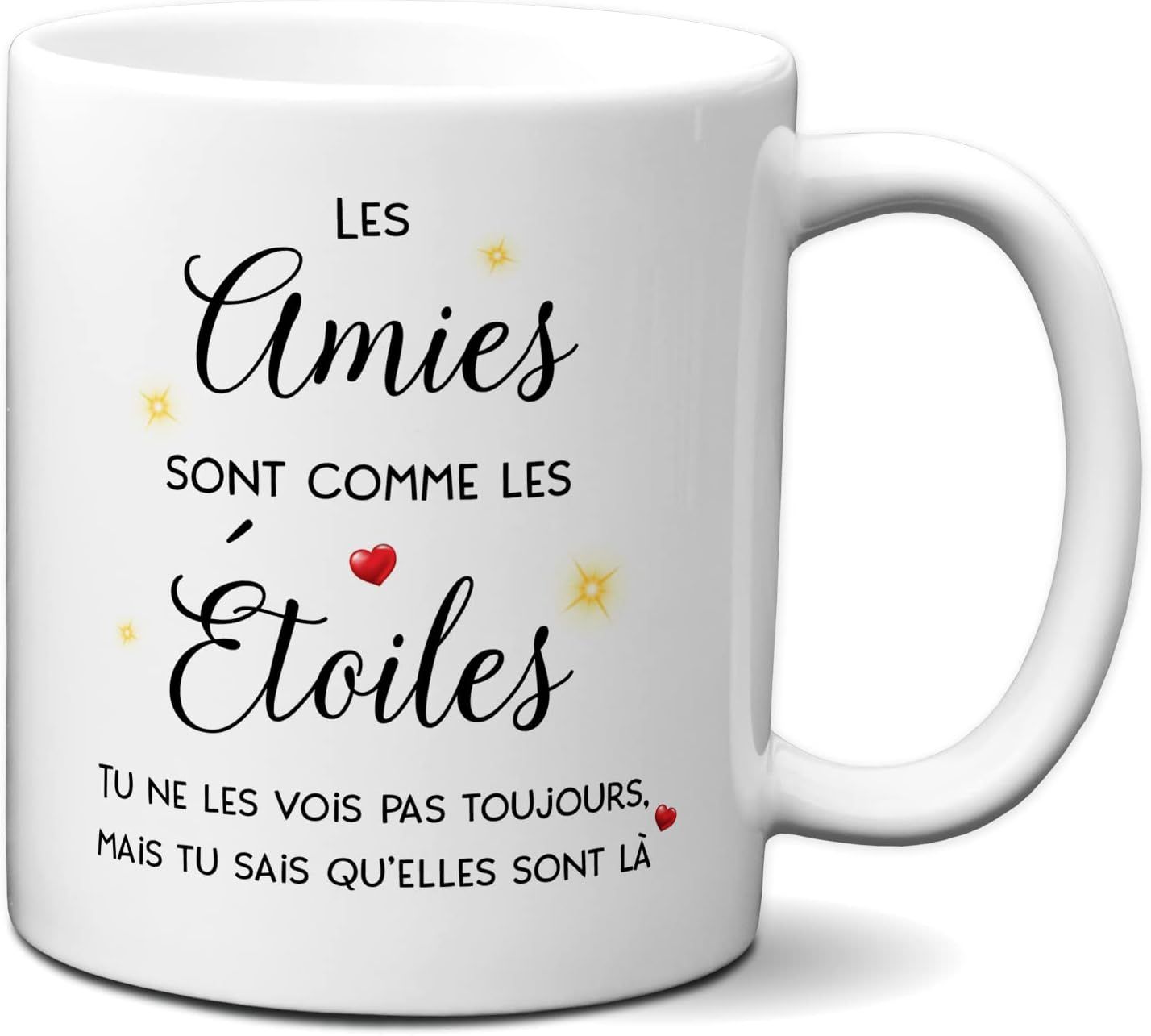 Clair Tasse-Mug Meilleure Amie Cadeau Copine-Les Amies Sont Comme Les Étoiles- Idée Original Anniversaire Femme, Céramique