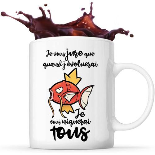 White Mug Je Vous Jure Que Quand J'évoluerai Je Vous Niquerai Tous - Humour Drole Tasse Pop Culture Geek Idée Cadeau Anniversaire Homme Femme Collègue Amis Frere Soeur