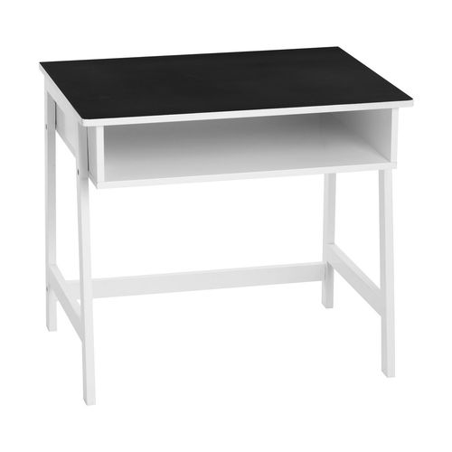 Bureau Enfant Douceur - Plateau En Ardoise - Blanc