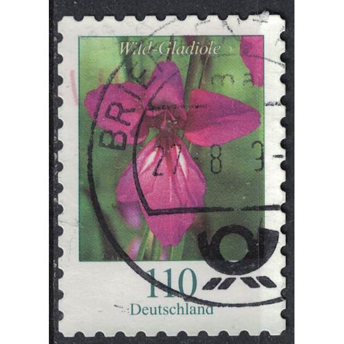 Allemagne 2019 Oblitéré Rond Used Fleurs Wild Gladiole Glaïeul Sauvage Su