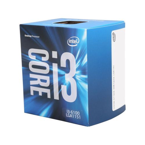 Processeur Intel Core i3 i3-6100 double coeur 3,70 GHz LGA 1151