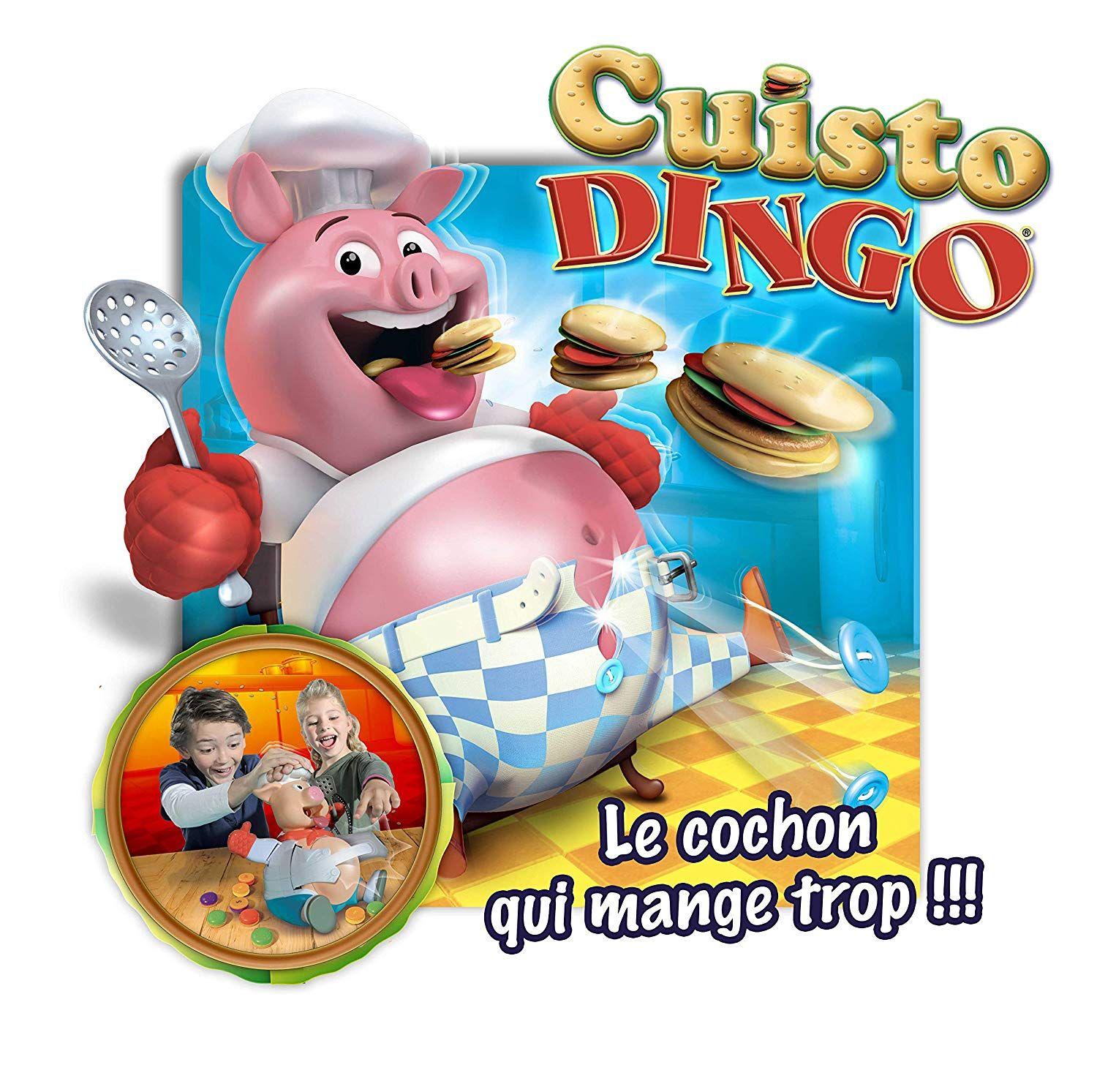 Jeu de société complet CUISTO DINGO Le cochon qui mange trop !!! Goliath -  2019