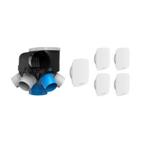 NORMES 2018 VMC - KIT AUTOCOSY VMC AUTO INTELLIGENTE 6 SANITAIRES (5 BOUCHES LINE)