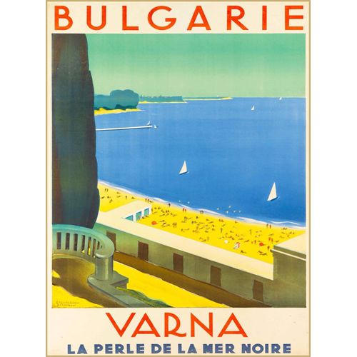 Affiche Bulgarie Varna La Perle De La Mer Noire