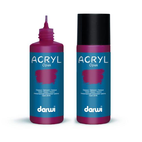 Peinture Acrylique - Bordeaux - Tous Supports - Opaque - Indélébile - Darwi - 80ml