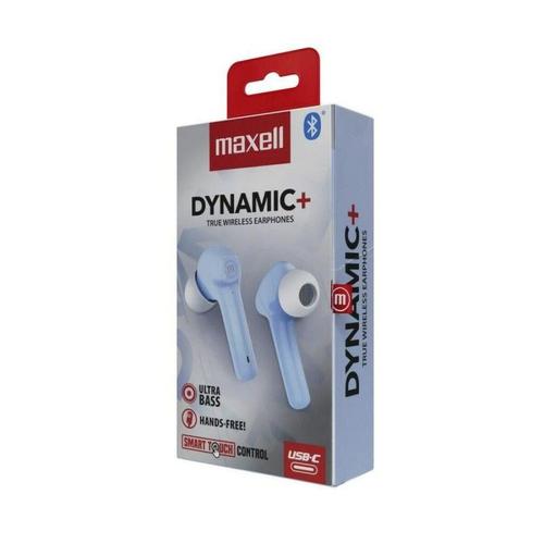 Maxell Dynamic Wireless Headphones With Charging Case Bluetooth Blue