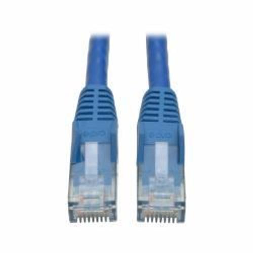 Eaton Tripp Lite Series Cat6 Gigabit Snagless Molded (UTP) Ethernet Cable (RJ45 M/M), PoE, Blue, 12 ft. (3.66 m) - Cordon de raccordement - RJ-45 (M) pour RJ-45 (M) - 3.7 m - UTP - CAT 6 - moulé...