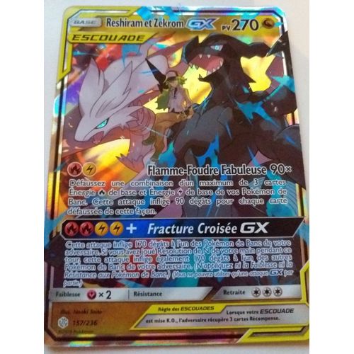 Reshiram Et Zekrom Gx Escouade Soleil Et Lune 12 157 236