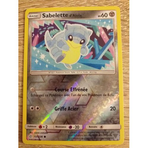 Sabelette D'alola Reverse Soleil Et Lune 12 137 236