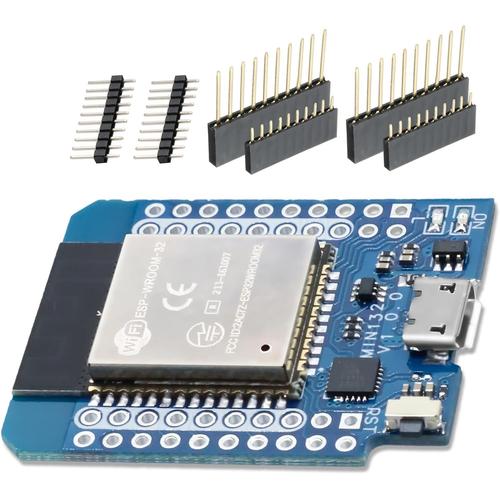 ESP32 Mini Carte de développement ESP32 Live Mini KIT Modul SP32-WROOM-32 Module NodeMcu Microcontrôleur Bluetooth WiFi Chip 2104 Compatible avec Arduino