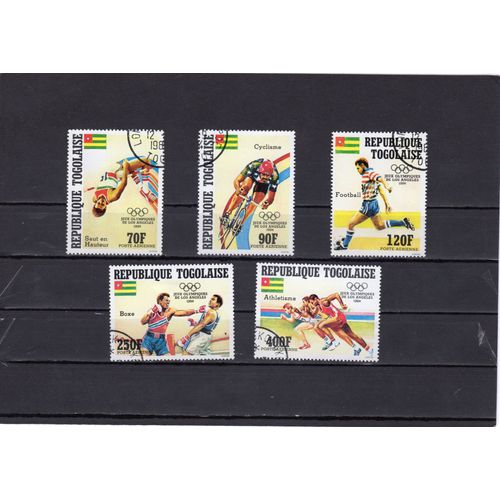 Timbres De Poste Aérienne Du Togo (Jeux Olympiques DÉté À Los Angeles)