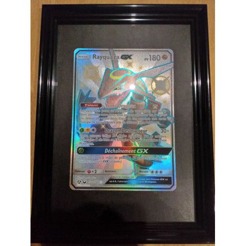 Cadre Photo Avec Carte Jumbo Pokémon Rayquaza Chromatique.
