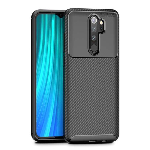 Coque Brossée Noire Xiaomi Redmi Note 8 Pro New Carbon Fiber Anti Choc - Accessoires Pochette Case