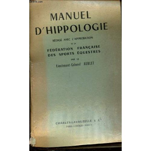 Manuel D Hippologie.