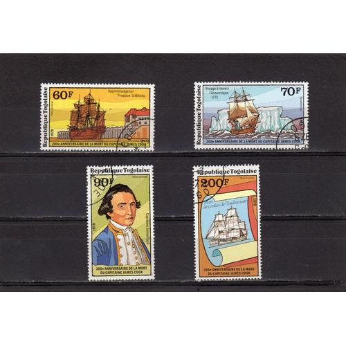 Timbres De Poste Aérienne Du Togo (300ème Anniversaire De La Mort Du Capitaine Cook)