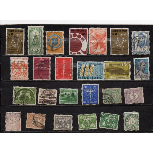 Pays-Bas- Lot De 25 Timbres Oblitérés Divers