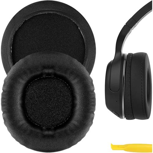 Sport Cuir protéiné Oreillettes de Remplacement pour Skullcandy Hesh, Hesh 2, Hesh2 Bluetooth Wireless Casque Coussinets d'oreille Coussins, Pièces de réparation d'oreillettes(Noir)