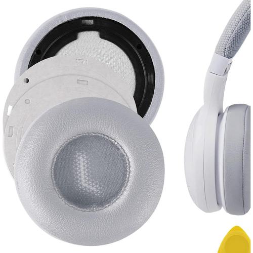 QuickFit Coussinets de rechange en cuir protéiné pour casque JBL E35, E45bt, E45 Gris