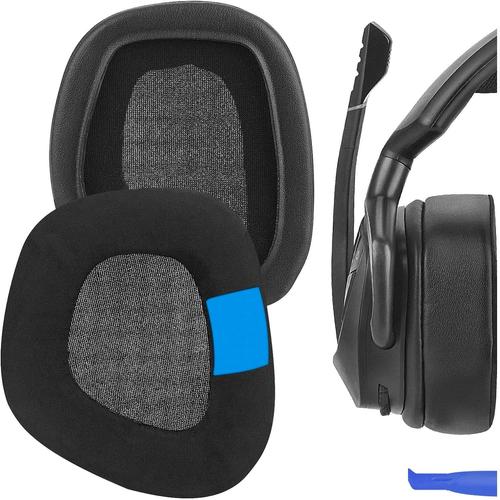 Coussinets de rechange sport en gel rafraîchissant pour casque Corsair Void Pro, Void Pro RGB, Void Pro RGB SE, Void Elite, Void Elite RGB RGB Noir