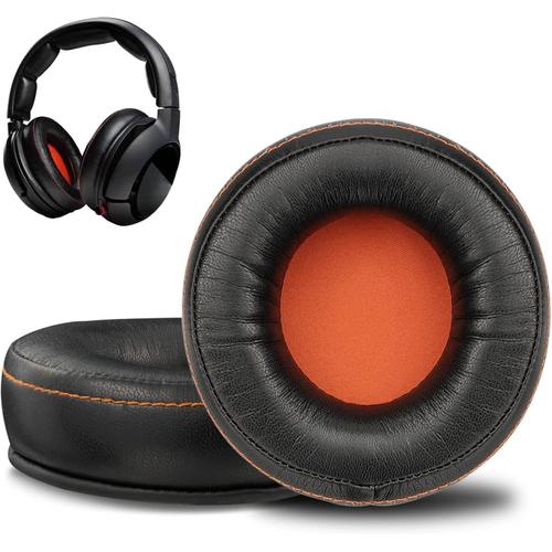 Mousse Coussin Coussinets pour SteelSeries Siberia 800 (X800, P800), Siberia 840, SteelSeries H, 9H Gaming Casque avec Cuir protéiné Plus Doux