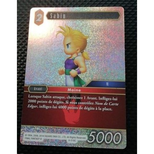 Final Fantasy Sabin Foil 8-019 C