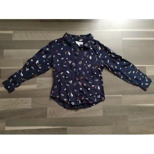 Chemise Bleu Marine 10 Ans Lulu Castagnette