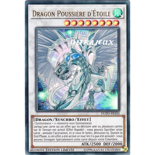 Yu-Gi-Oh! - Dupo-Fr103 - Dragon Poussière D'étoile - Ultra Rare