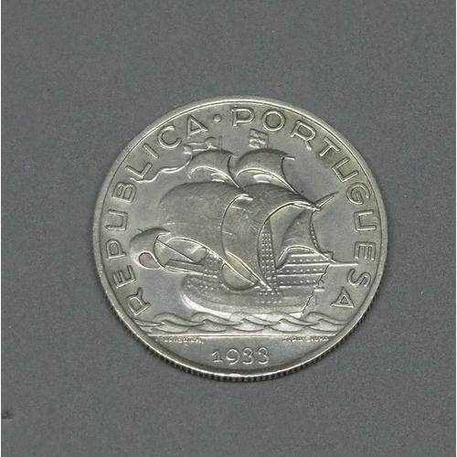 Portugal 5 Escudos 1933 Mbc++ Silver