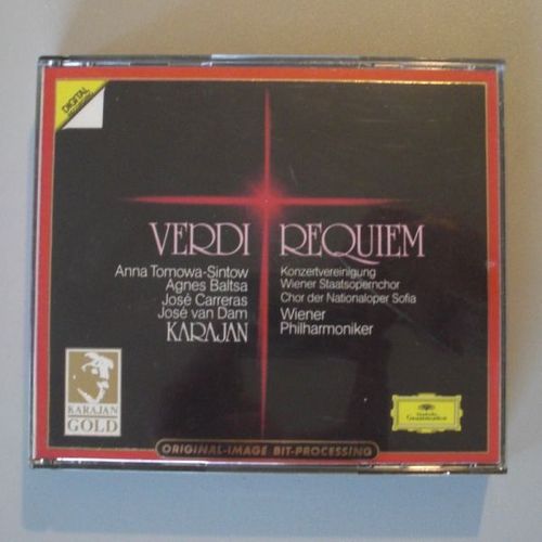 Giuseppe Verdi (1813-1901) : Messa Da Requiem Par Anna Tomowa-Sintow Agnes Baltsa José Carreras José Van Dam Konzertvereinigung Wiener Staatsopernchor Wiener Philharmoniker Dir Herbert Von Karajan