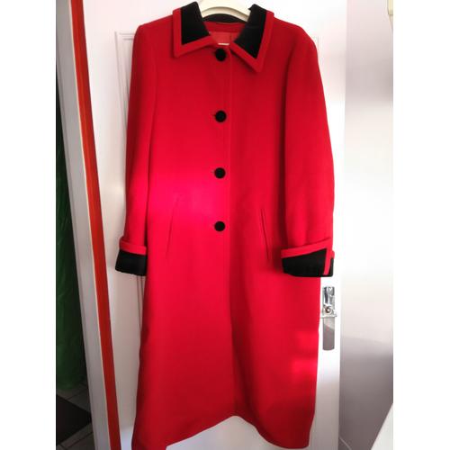 Manteau Rouge Marque Weill En Laine Et Cachemire